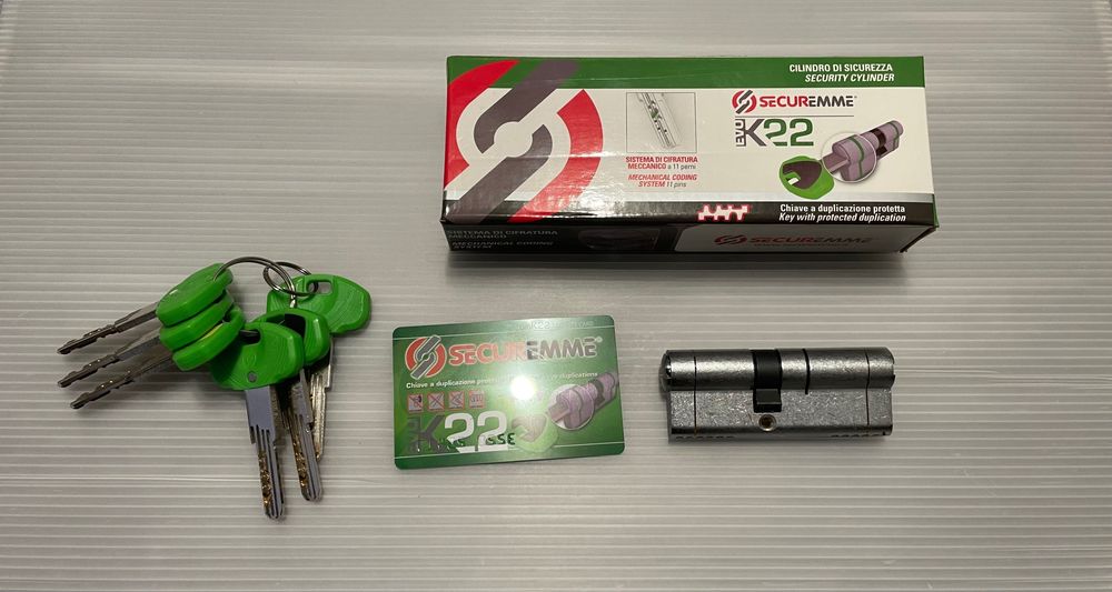 Секретен Патрон SECUREMME EVO K22 35/45 хром-сатен