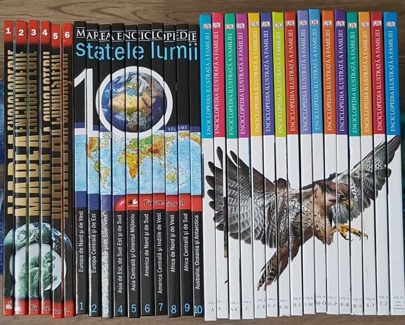 Vand 3 enciclopedii de colecție – 32 volume- STARE NOI