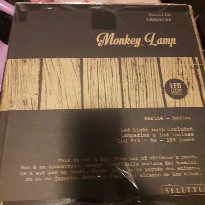 Vand lampa seletti de exterior forma de maimuta