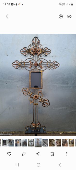 Кованые кресты, столы,лавочки, вазы