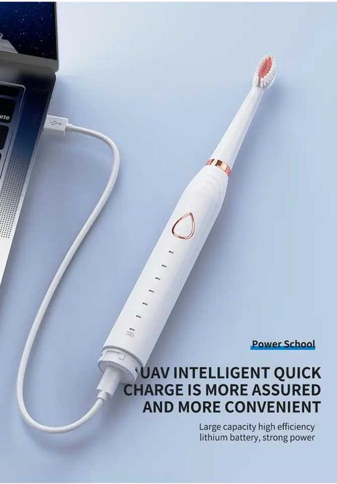 Ултразвукова четка за зъби, масажор за лице, силиконова четка за лице