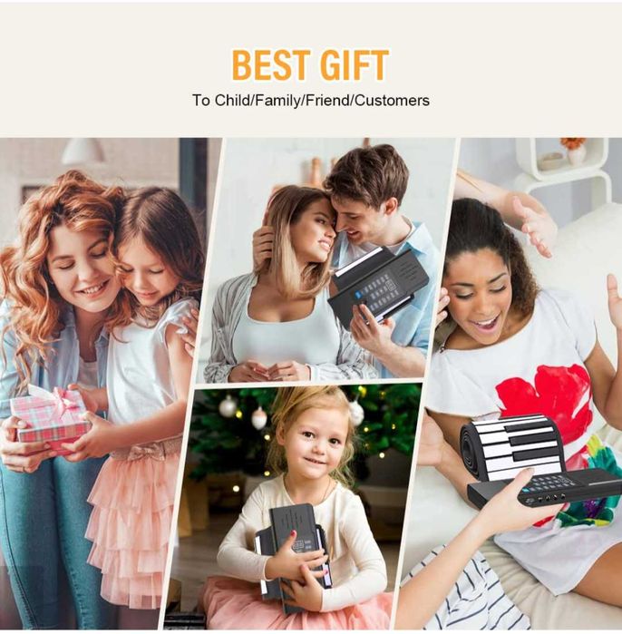 61 клавиша пиано навиващо се,MIDI изход,128 ритъма на ток или батерии