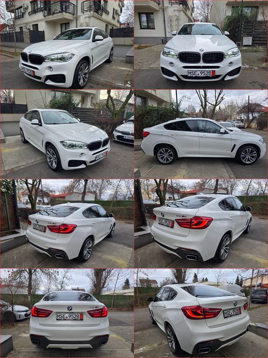 Bmw X6 M 3.0Xdrive 2018/Alb-Alpin/Pachet M-Trapa/Nerulat-RO- BIJUTERIE