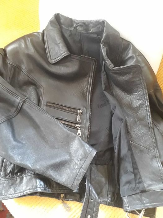 Geaca piele naturala scurta moto