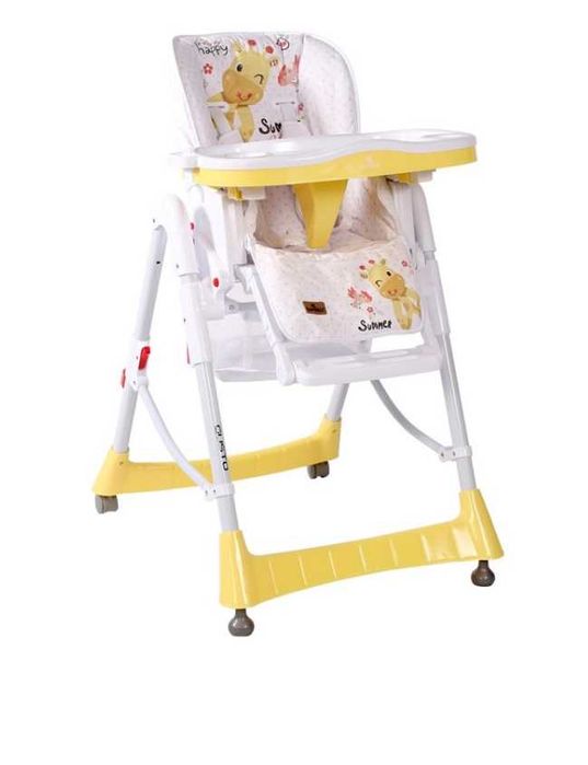 Бебешко Столче за хранене Lorelli Gusto Yellow Giraffe