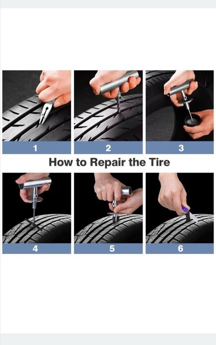 Set reparație anvelope 69 piese