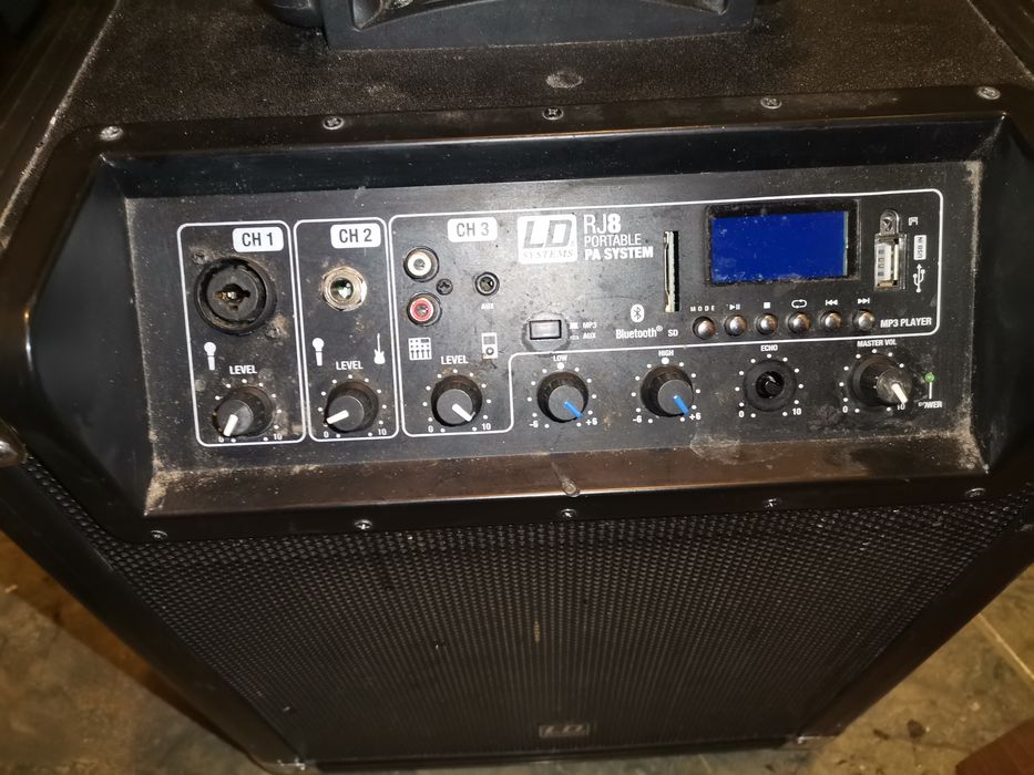 Boxă portabilă LD SYSTEMS 100w bluetooth  stik card radio microfon aux