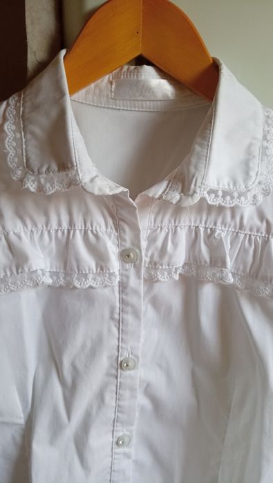 Блузка школьная белая