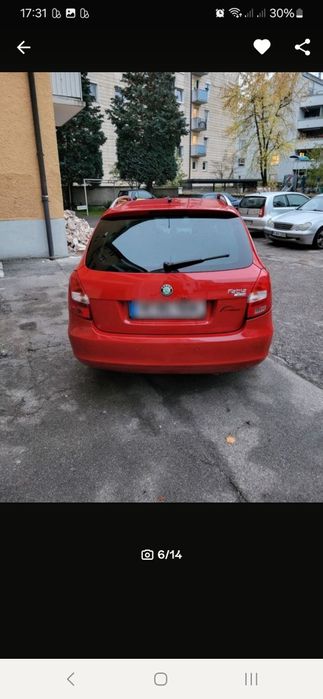 Schimb cu auto diesel  Skoda fabia 2 benzina 1,6 și gpl nou omologat p