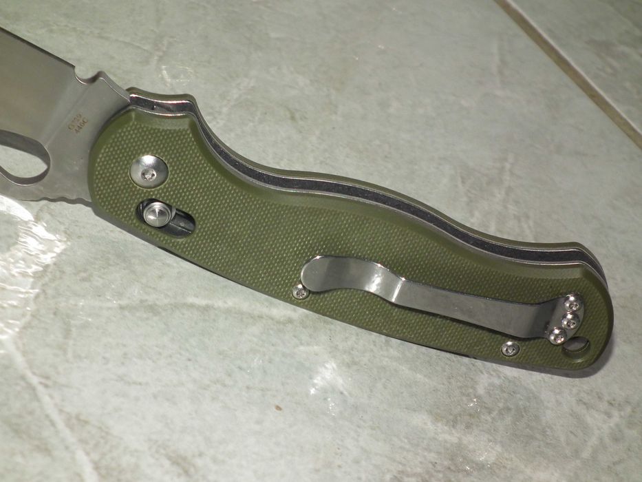 Briceag cutit tactic stil paramilitary Ganzo G729-GR nou, otel 440C, míner G10, axis lock