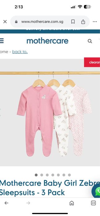 3 salopete bebeluși  mothercare  9-12 luni nou