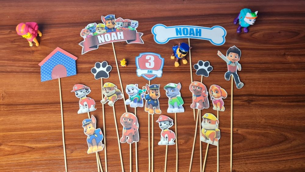 Toppere tort cu tema Patrula catelusilor