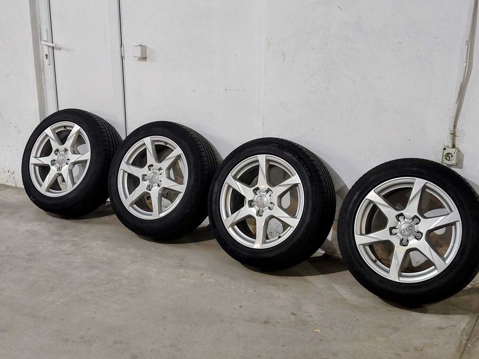 Jante originale Audi 17" + Anvelope vara noi
