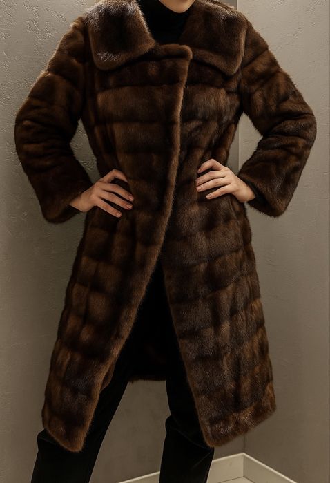 Шуба норка поперечная