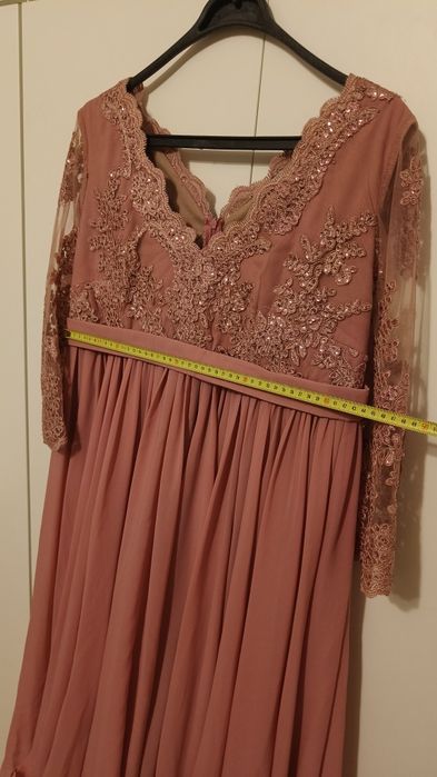 Rochie roz pudrat Miss Grey, marime 42