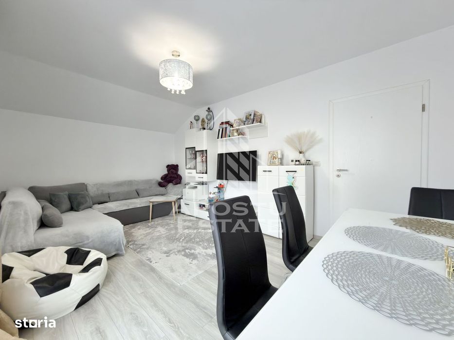 Apartament cu 2 camere complet mobilat si utilat la etajul 1 in Giroc