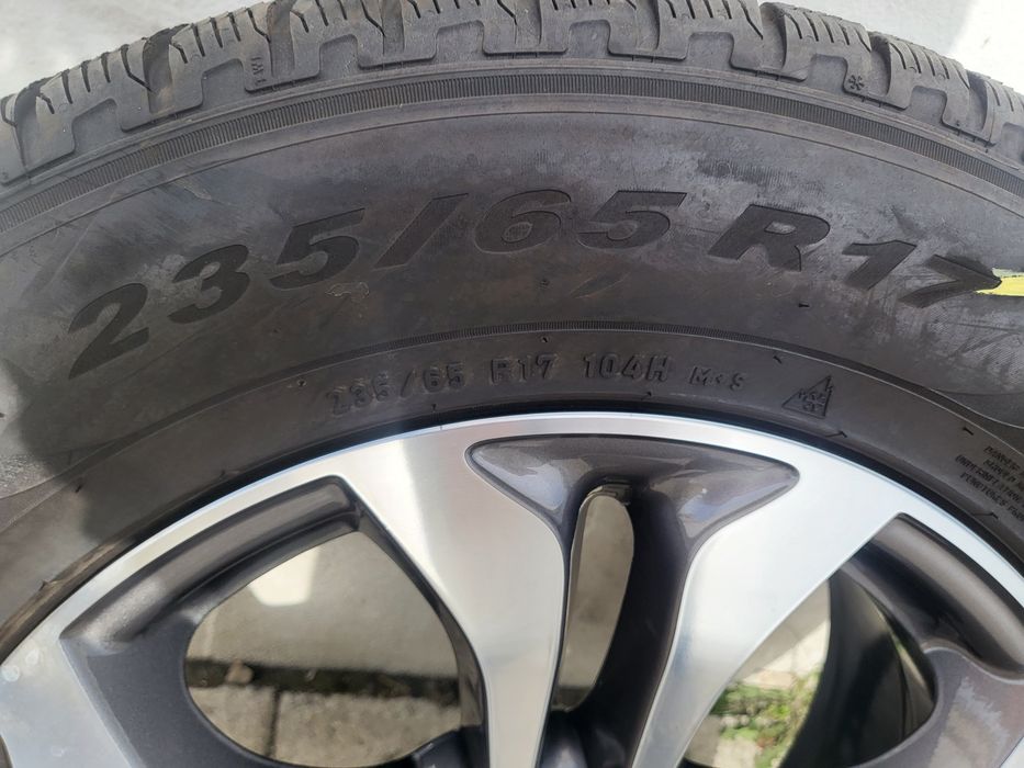 Jante aliaj originale Mercedes GLC, Vito/Viano,  anvelope Pirelii/ 235 65 17