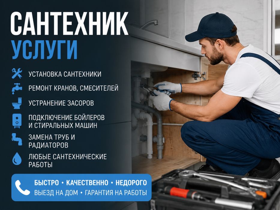 Сантехник 24/7 алматы