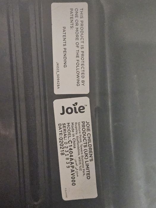 Scoică auto Joie cu sistem isofix