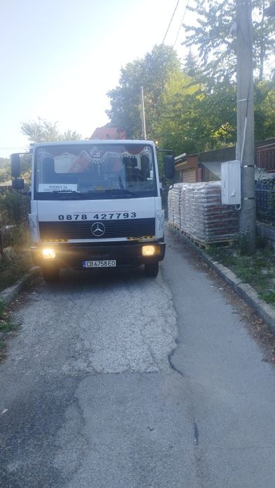 Транспорт със самосвал с кран за София и околностите
