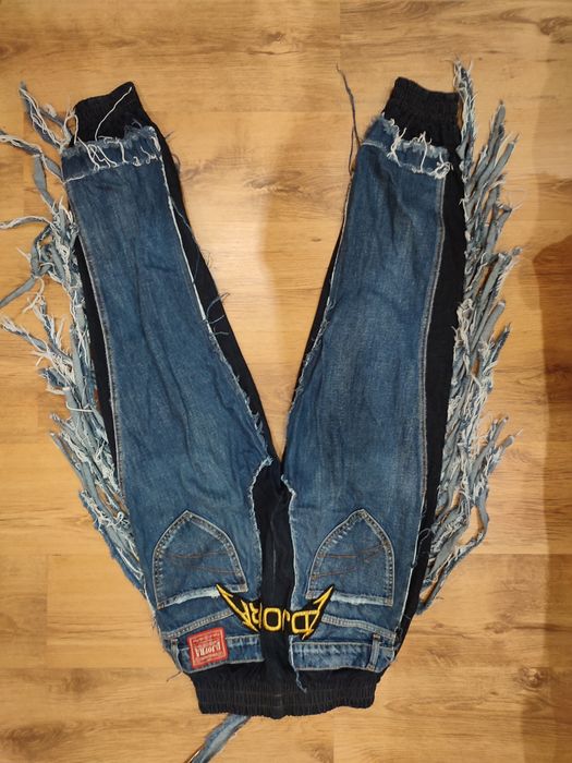 Дънки Джофра с ресни