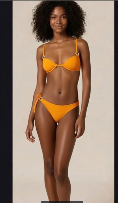 Costum de baie portocaliu XS S cupa A B Super push up 2 piese Yamamay