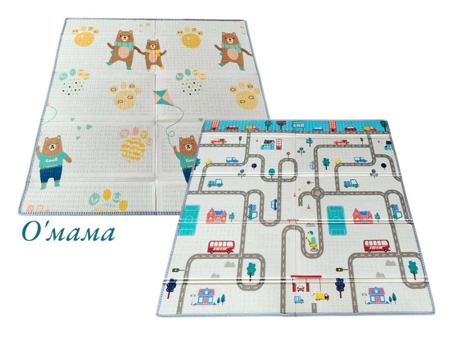 НОВО! 150х150см. Сгъваемо килимче за игра/ Термо постелка за кошара