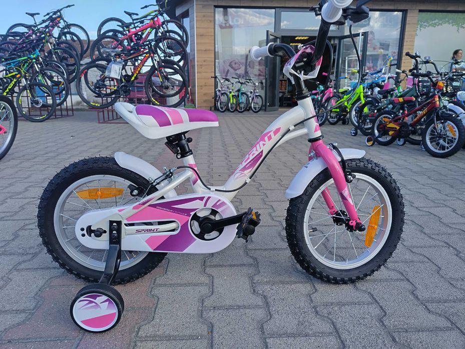 Велосипед 14" ALICE бял