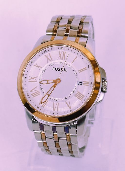 Ceas bărbătesc Fossil Grant FS4965 cu quarț din oțel inoxidabil