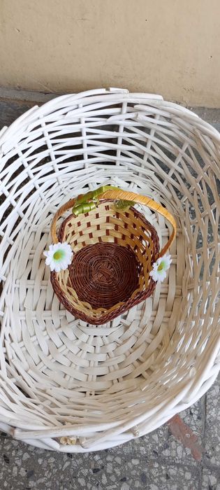 5 броя симпатични плетени кошници за 30 лв.