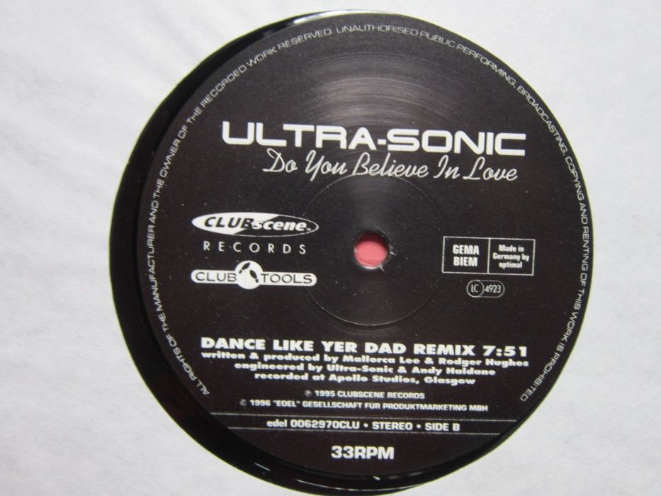 cadou rar  UltraSonic -Do You Believe In Love(Happy Hardcore) 1996