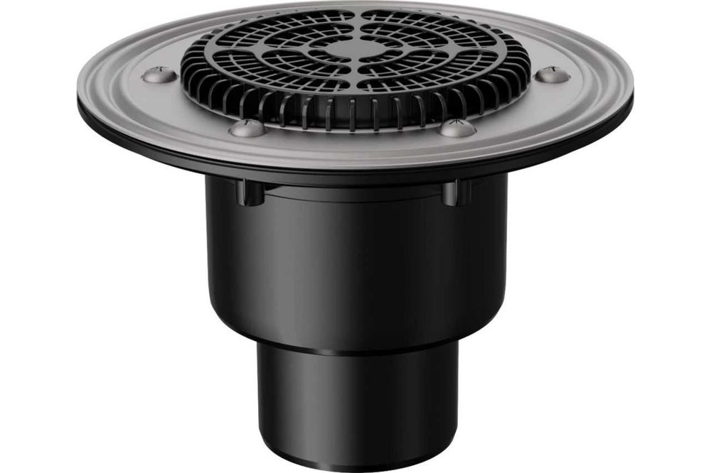 Воронка кровельная для эксплуатируемых кровель, с прижимным фланцем