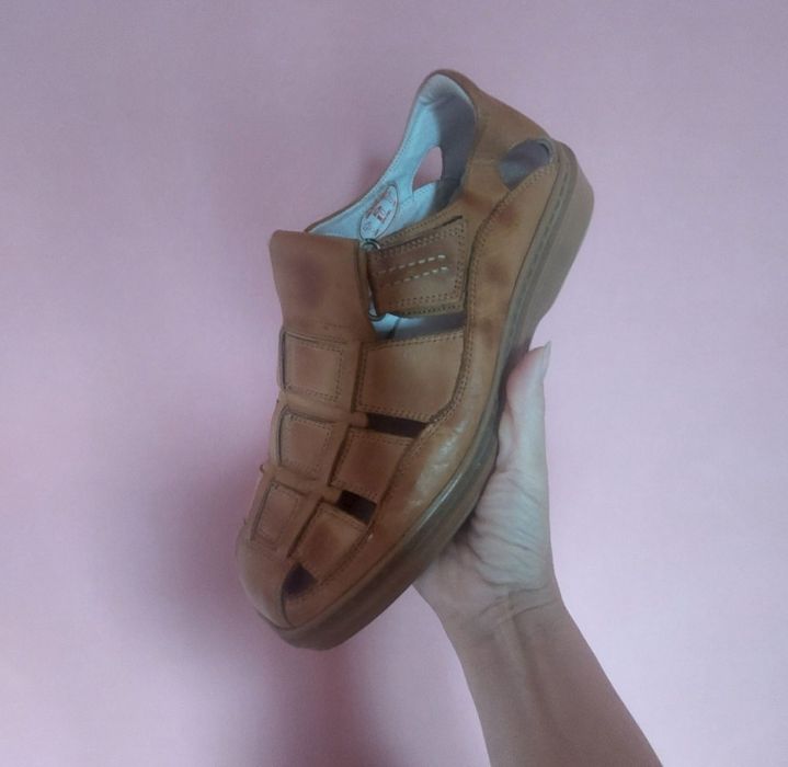 Sandale piele naturală, mărime 43 ![29 cm].Vezi poze.
