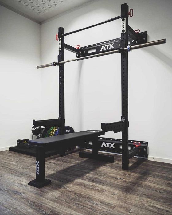 Сгъваема Стойка за Стена / Поставка за Щанга / Squat Rack Стойки