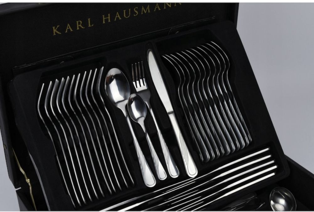 Комплект прибори за хранене Karl Hausman,72 бр,стомана,сребристи