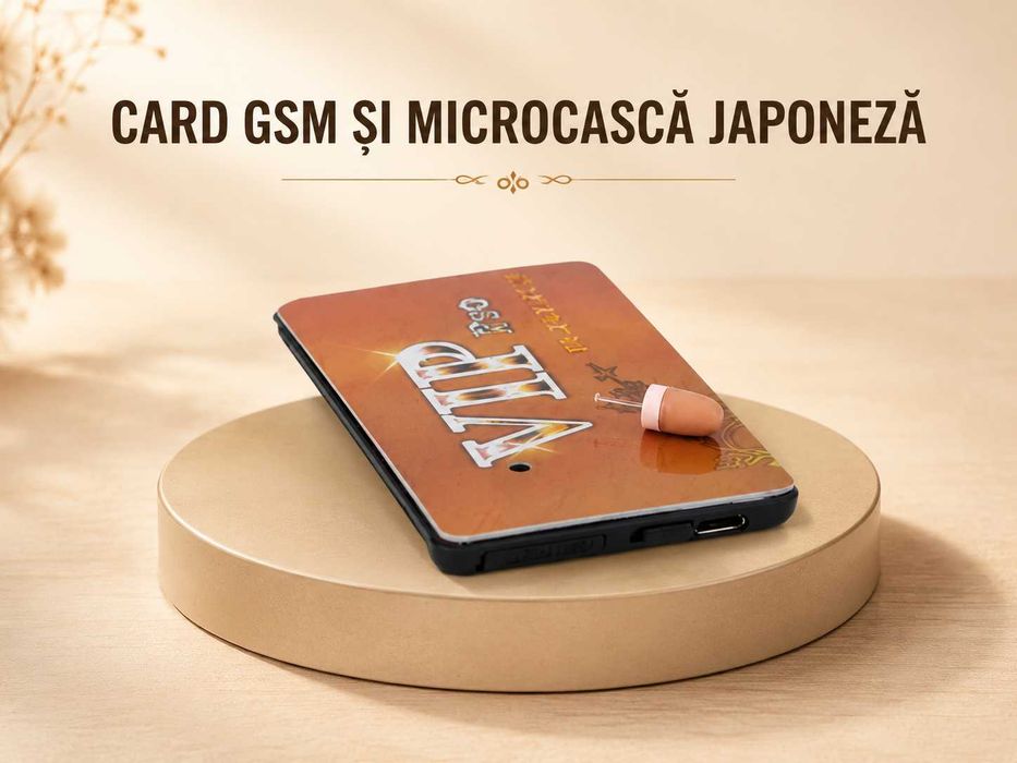 Card GSM cu ECRAN si  Casca de Copiat Casti de Copiat Sisteme de Copiat cu SIM