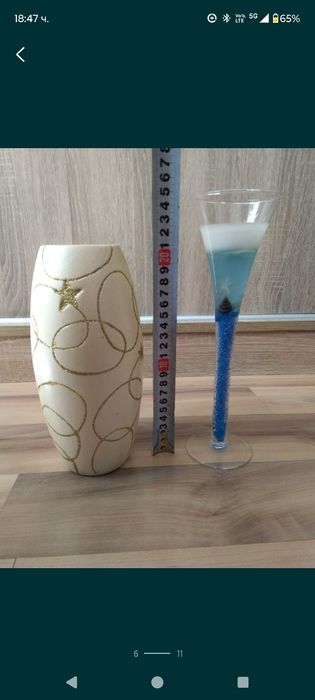 Керамична ваза, коледна