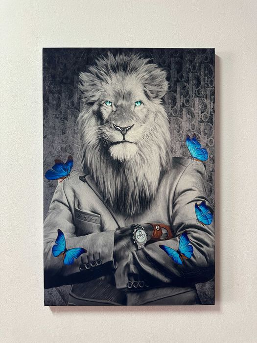 Картины на стену Line King, Leo, Moeny