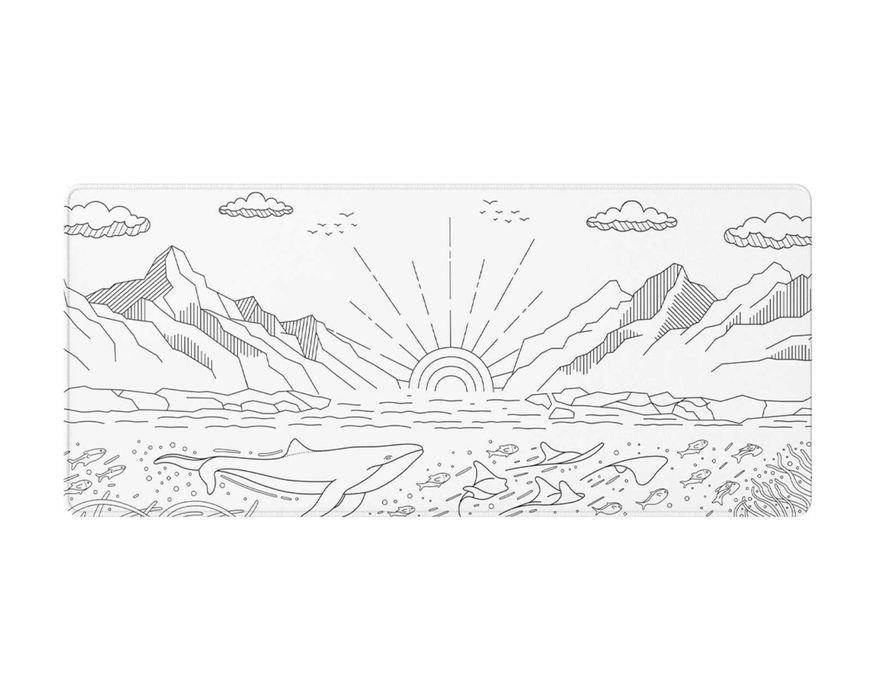 Mouse Glorious Model D Glossy Black + Terra Nostra White Mousepad XL