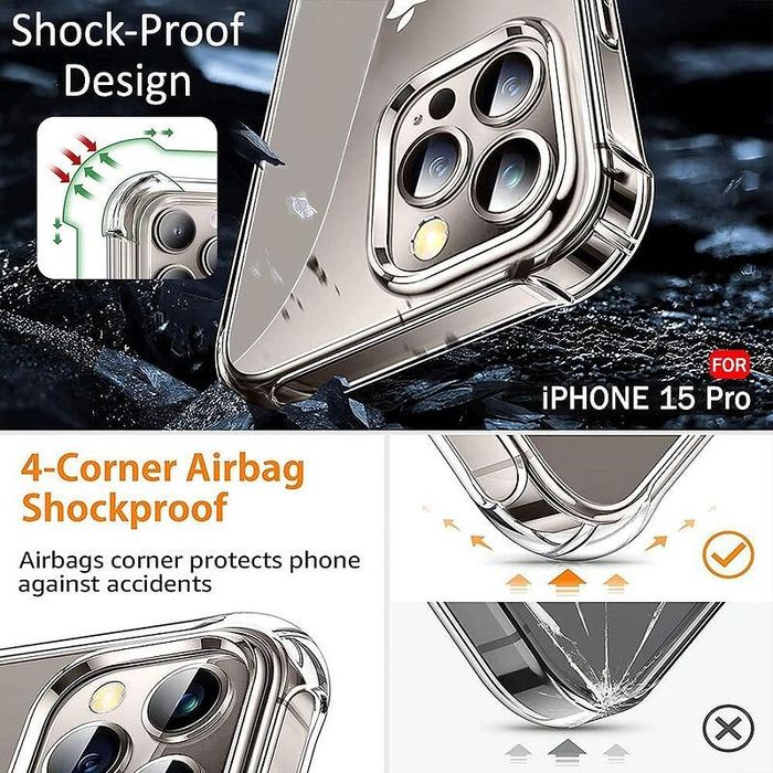 Прозрачен Силиконов Удароустойчив Кейс за Apple iPhone 14 Pro / Max