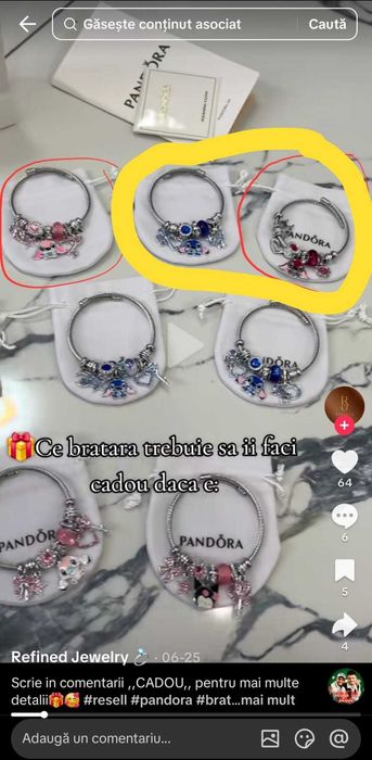 bratara pandora/tiktok