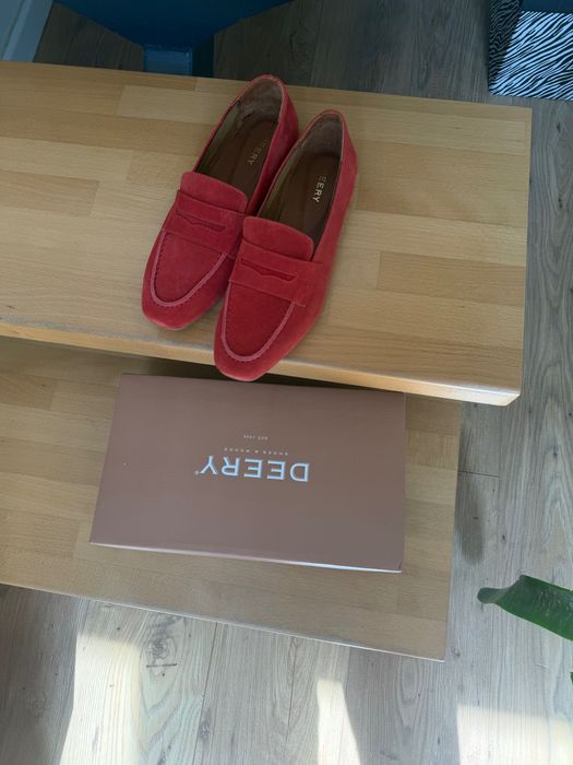 Мокасини от естествен велур 37 номер