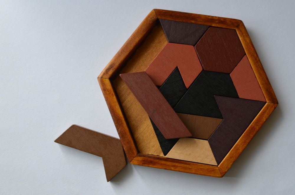 Puzzle din lemn pentru copii