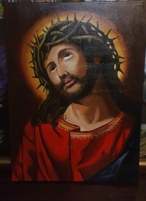 Icoane pe panza in culori acrilice