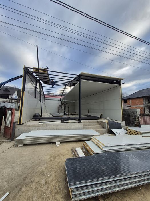 Vand structura metalica din profile demontabila pe suruburi variante A