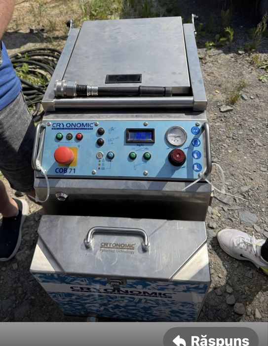 Aparat profesional de sablat cu gheata carbonica si nisip