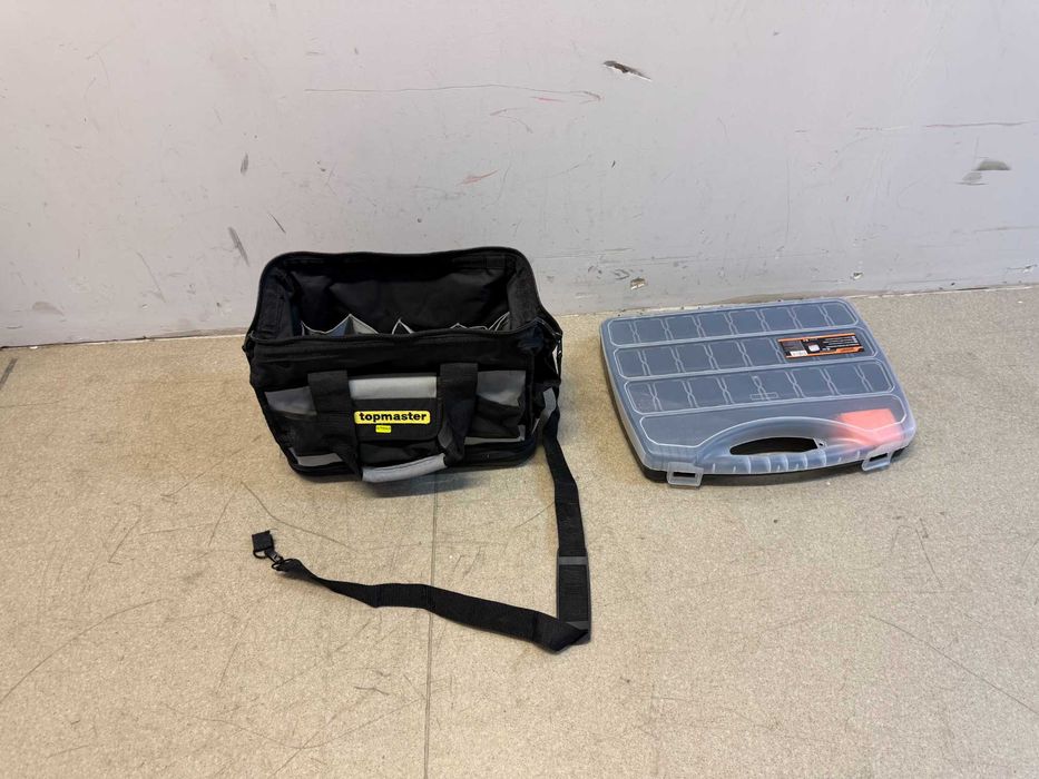 Пистолет за боя акум. ø2.5mm 0.8L 1x4Ah/Органайзер с  прегради 48cm/Чанта