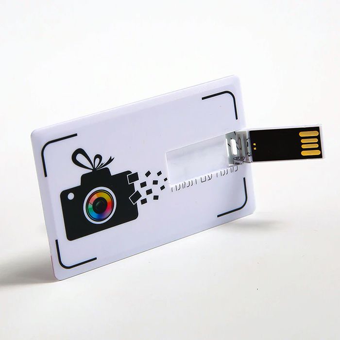 Флешка-визитка, Флешка-карта. пластик 16гб