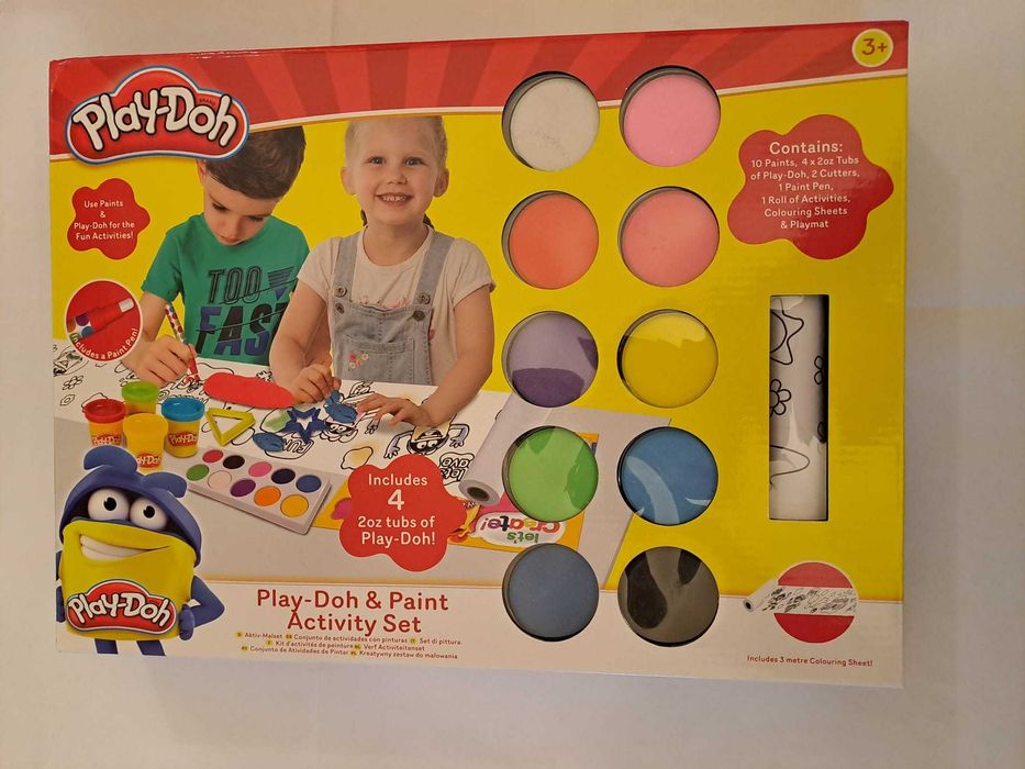 Cutie Play Doh & Paint Activity Set - plastilina si acuarele NOU