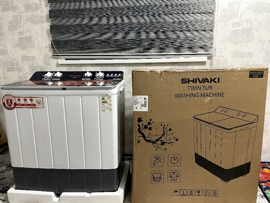 Shivaki Yarim aftamat kir yuvish mashinasi yangi karobka